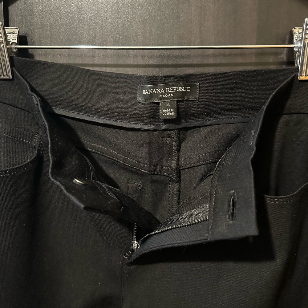 Banana Republic Sloan High-Rise Flare Pants – Black, Size 4